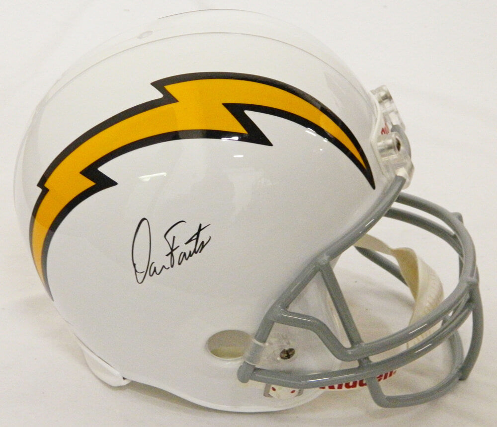Dan Fouts Signed Chargers White Throwback F/S Replica Helmet - JSA - FOUREP304 - Dan Fouts Signed Chargers White Throwback F/S Replica Helmet - JSA product image
