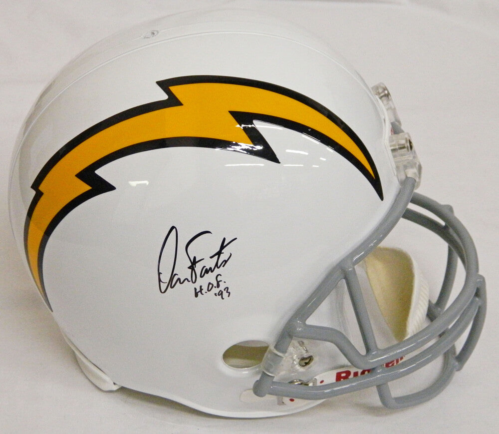Dan Fouts Signed Chargers White Throwback F/S Replica Helmet w/HOF'93 - FOUREP305 - Dan Fouts Signed Chargers White Throwback F/S Replica Helmet w/HOF'93 product image