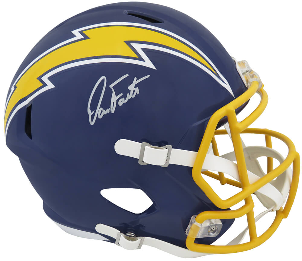 Dan Fouts Signed Chargers Navy Throwback Riddell Full Size Speed Replica Helmet - FOUREP307 - Dan Fouts Signed Chargers Navy Throwback Riddell Full Size Speed Replica Helmet product image