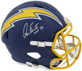Dan Fouts Signed Chargers Navy Throwback Riddell Full Size Speed Replica Helmet w/HOF'93 - FOUREP308 - Dan Fouts Signed Chargers Navy Throwback Riddell Full Size Speed Replica Helmet w/HOF'93 product image