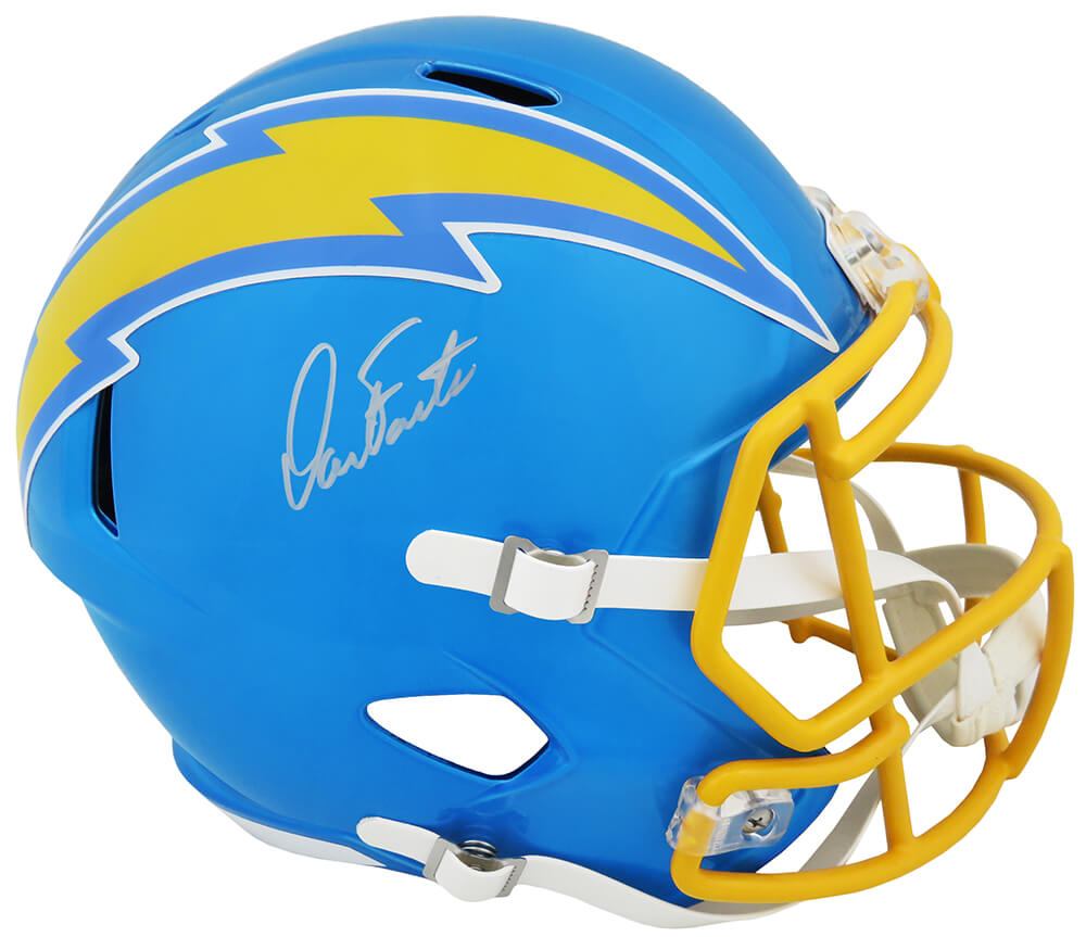 Dan Fouts Signed Chargers FLASH Riddell Full Size Speed Replica Helmet - FOUREP311 - Dan Fouts Signed Chargers FLASH Riddell Full Size Speed Replica Helmet product image