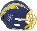 Dan Fouts Signed Chargers Navy T/B Riddell Full Size Speed Replica Helmet w/HOF'93 (White Ink) - FOUREP313 - Dan Fouts Signed Chargers Navy T/B Riddell Full Size Speed Replica Helmet w/HOF'93 (White Ink) product image