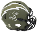 Dan Fouts Signed Chargers Salute to Service Riddell Full Size Speed Replica Helmet w/HOF'93 - FOUREP318 - Dan Fouts Signed Chargers Salute to Service Riddell Full Size Speed Replica Helmet w/HOF'93 product image