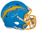Dan Fouts Signed Chargers FLASH Riddell Full Size Speed Replica Helmet (In White) - FOUREP319 - Dan Fouts Signed Chargers FLASH Riddell Full Size Speed Replica Helmet (In White) product image