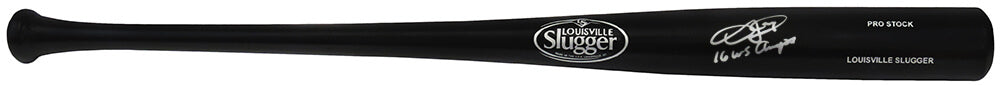 Dexter Fowler Signed Louisville Slugger Pro Stock Black Baseball Bat w/2016 WS Champs - FOWBAT101 - Dexter Fowler Signed Louisville Slugger Pro Stock Black Baseball Bat w/2016 WS Champs product image