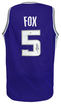 De'Aaron Fox Signed Purple Custom Basketball Jersey - (PSA) - FOXJRY200 - De'Aaron Fox Signed Purple Custom Basketball Jersey - (PSA) product image