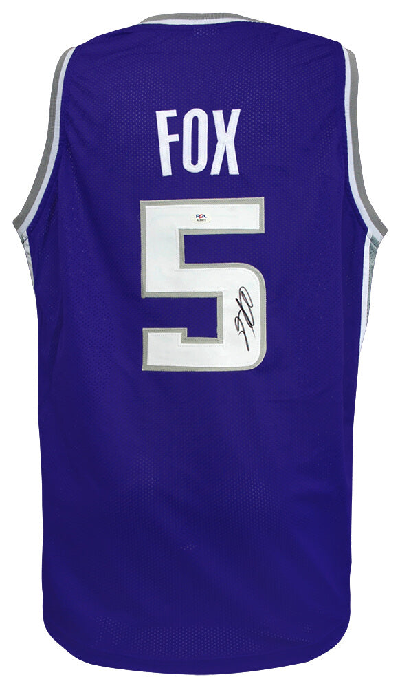 De'Aaron Fox Signed Purple Custom Basketball Jersey - (PSA) - FOXJRY200 - De'Aaron Fox Signed Purple Custom Basketball Jersey - (PSA) product image