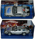 Michael J Fox Signed Back To The Future Part II 1:24 Scale Die Cast Delorean Time Machine Car - FOXOTH507 - Michael J Fox Signed Back To The Future Part II 1:24 Scale Die Cast Delorean Time Machine Car product image