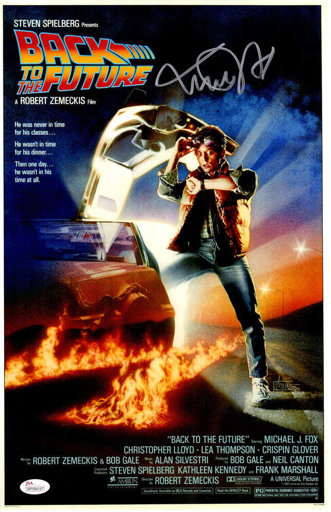 Michael J Fox Signed Back To The Future 11x17 Movie Poster - FOXPST500 - Michael J Fox Signed Back To The Future 11x17 Movie Poster product image