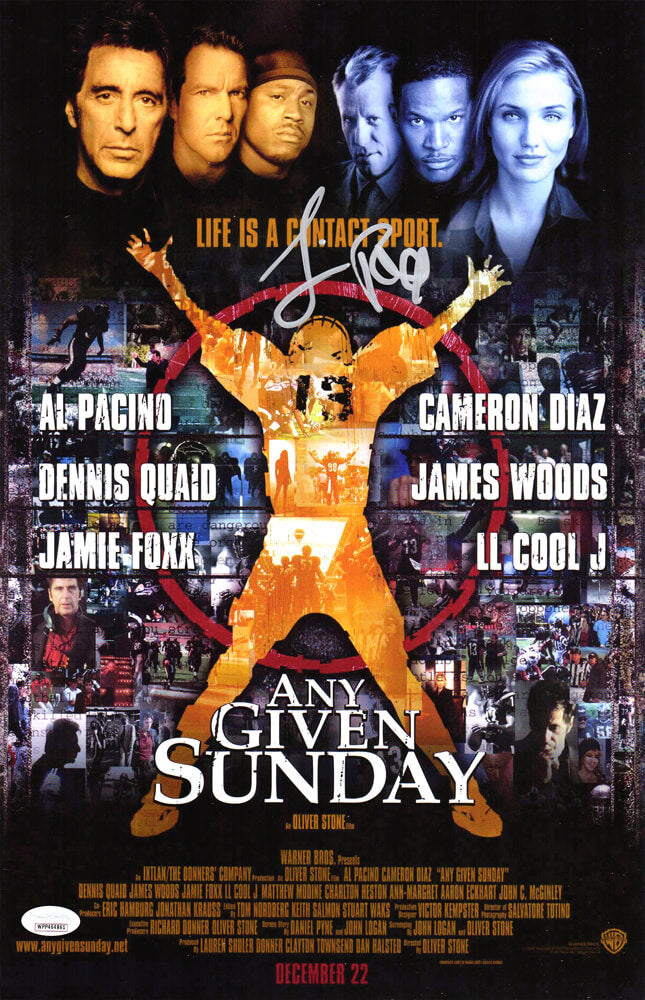 Jamie Foxx Signed Any Given Sunday 11x17 Movie Poster - FOXPST531 - Jamie Foxx Signed Any Given Sunday 11x17 Movie Poster product image