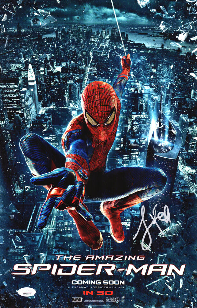 Jamie Foxx Signed Amazing Spiderman 11x17 Movie Poster - FOXPST534 - Jamie Foxx Signed Amazing Spiderman 11x17 Movie Poster product image