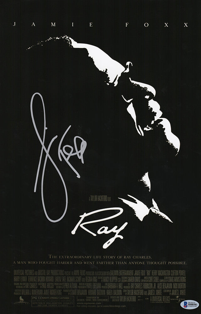 Jamie Foxx Signed Ray 11x17 Movie Poster (Beckett) - FOXPST535 - Jamie Foxx Signed Ray 11x17 Movie Poster (Beckett) product image