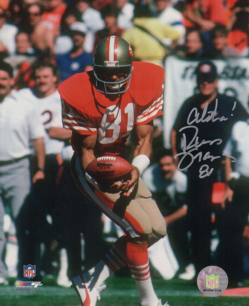 Russ Francis Signed San Francisco 49ers Action 8x10 Photo w/Aloha - FRA08P311TW - Russ Francis Signed San Francisco 49ers Action 8x10 Photo w/Aloha product image