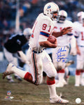Russ Francis Signed New England Patriots White Jersey Action 16x20 Photo w/Aloha - FRA16P300TW - Russ Francis Signed New England Patriots White Jersey Action 16x20 Photo w/Aloha product image