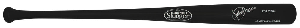 Julio Franco Signed Louisville Slugger Pro Stock Black Baseball Bat - FRABAT120 - Julio Franco Signed Louisville Slugger Pro Stock Black Baseball Bat product image