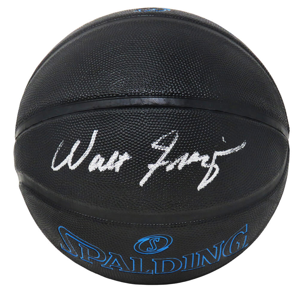 Walt Frazier Signed Spalding Phanton Black With Blue Lettering NBA Basketball - FRABSK203 - Walt Frazier Signed Spalding Phanton Black With Blue Lettering NBA Basketball product image
