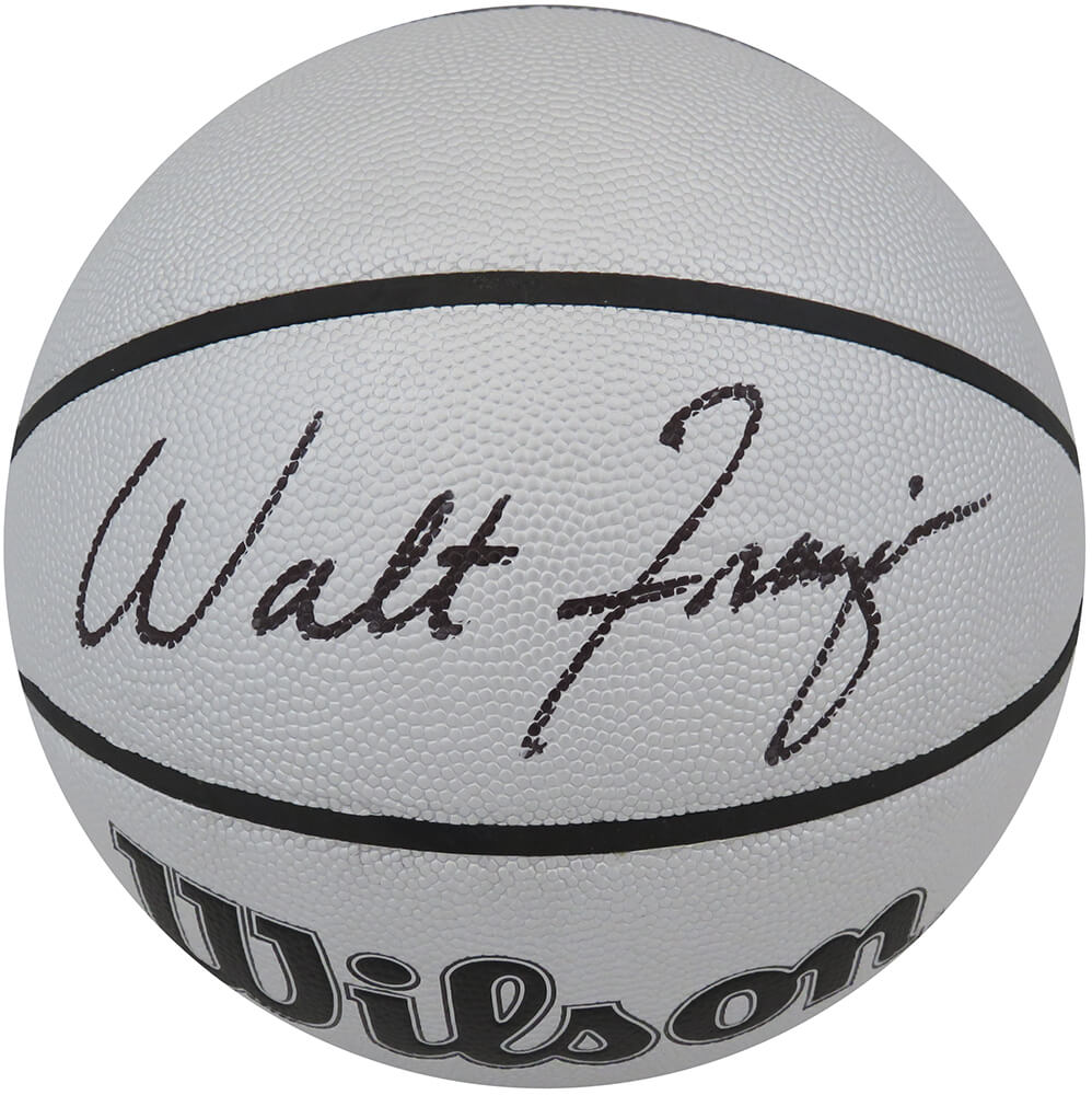 Walt Frazier Signed Wilson 75th Anniversary Logo Silver NBA Basketball - FRABSK206 - Walt Frazier Signed Wilson 75th Anniversary Logo Silver NBA Basketball product image