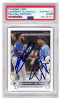 Vladimir Guerrero Jr & Wander Franco Signed 2022 Topps Slugger Reunion Baseball Card #329 - (PSA Encapsulated) - FRACAR108 - Vladimir Guerrero Jr & Wander Franco Signed 2022 Topps Slugger Reunion Baseball Card #329 - (PSA Encapsulated) product image