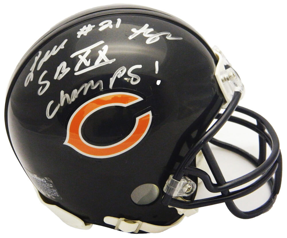 Leslie Frazier Signed Chicago Bears Riddell Mini Helmet w/SB XX Champs - FRAMIN300 - Leslie Frazier Signed Chicago Bears Riddell Mini Helmet w/SB XX Champs product image