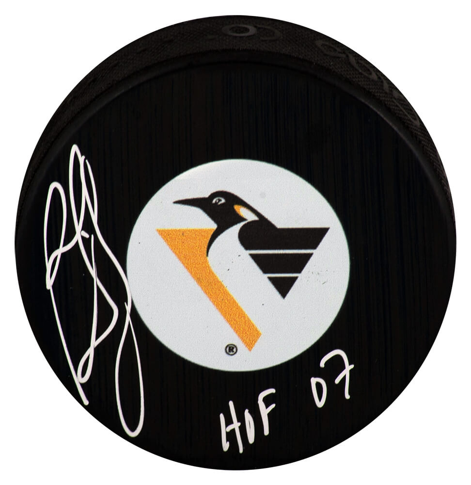 Ron Francis Signed Pittsburgh Penguins Retro Logo Hockey Puck w/HOF'07 - FRAPUC412 - Ron Francis Signed Pittsburgh Penguins Retro Logo Hockey Puck w/HOF'07 product image