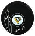 Ron Francis Signed Pittsburgh Penguins Logo Hockey Puck w/HOF'07 - FRAPUC413 - Ron Francis Signed Pittsburgh Penguins Logo Hockey Puck w/HOF'07 product image