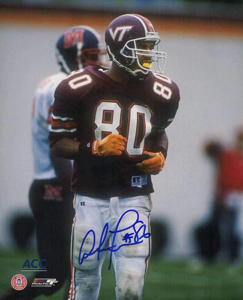 Antonio Freeman Signed Virginia Tech Action 8x10 Photo - FRE08P311 - Antonio Freeman Signed Virginia Tech Action 8x10 Photo product image