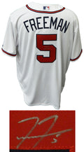 Freddie Freeman Signed Atlanta Braves White Majestic Athletic Replica Jersey - FREJRY111 - Freddie Freeman Signed Atlanta Braves White Majestic Athletic Replica Jersey product image