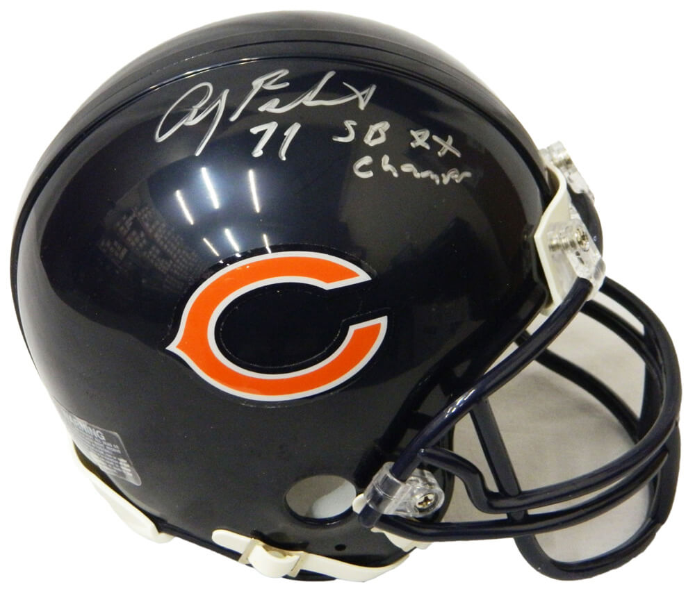 Andy Frederick Signed Bears Riddell Replica Mini Helmet w/SB XX Champs - FREMIN300 - Andy Frederick Signed Bears Riddell Replica Mini Helmet w/SB XX Champs product image