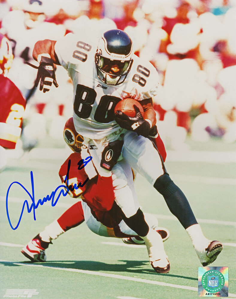 Irving Fryar Signed Eagles With Football Action 8x10 Photo - FRY08P300 - Irving Fryar Signed Eagles With Football Action 8x10 Photo product image