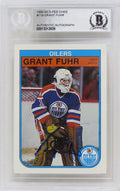 Grant Fuhr Signed Edmonton Oilers 1992-93 O-Pee-Chee Hockey Trading Card #19 - (Beckett Encapsulated) - FUHCAR401 - Grant Fuhr Signed Edmonton Oilers 1992-93 O-Pee-Chee Hockey Trading Card #19 - (Beckett Encapsulated) product image