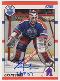 Grant Fuhr Signed Edmonton Oilers 1990-91 Score Hockey Trading Card #275 w/HOF'03 - FUHCAR402 - Grant Fuhr Signed Edmonton Oilers 1990-91 Score Hockey Trading Card #275 w/HOF'03 product image