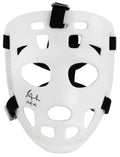 Grant Fuhr Signed White Throwback Hockey Goalie Mask With Black Straps w/HOF'03 - FUHMAS414 - Grant Fuhr Signed White Throwback Hockey Goalie Mask With Black Straps w/HOF'03 product image