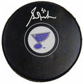 Grant Fuhr Signed St Louis Blues Logo Hockey Puck - FUHPUC403 - Grant Fuhr Signed St Louis Blues Logo Hockey Puck product image