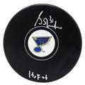 Grant Fuhr Signed St Louis Blues Logo Hockey Puck w/HOF'03 - FUHPUC406 - Grant Fuhr Signed St Louis Blues Logo Hockey Puck w/HOF'03 product image