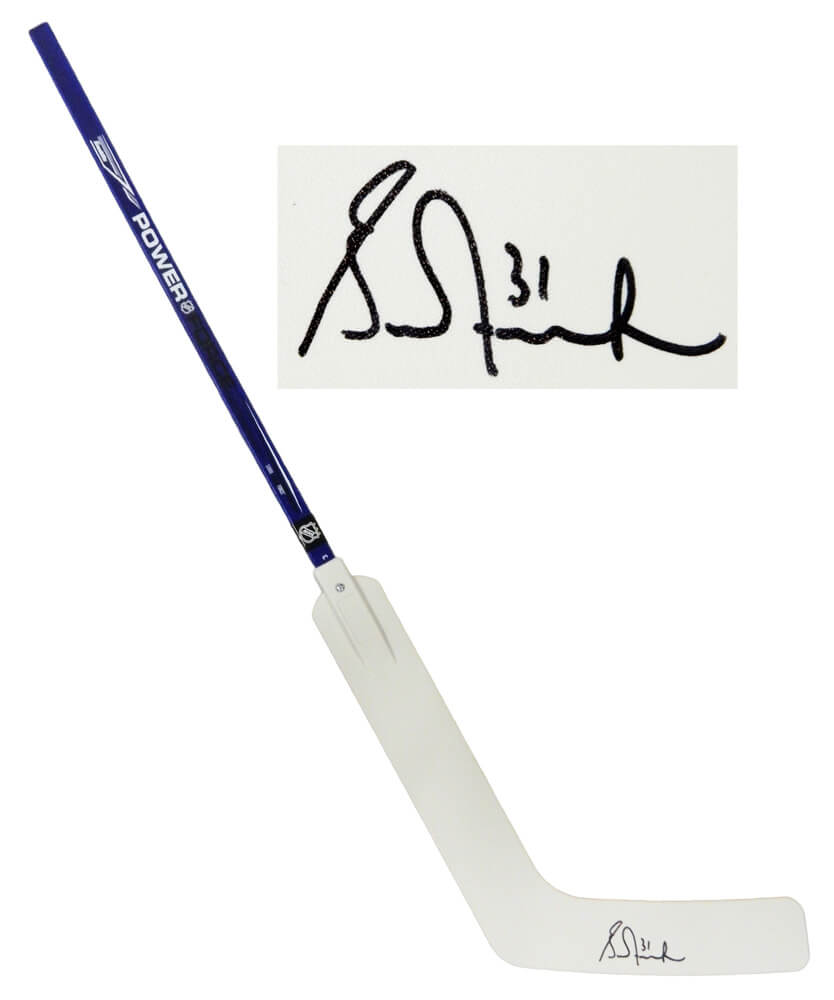 Grant Fuhr Signed Franklin Power Force Blue Handle 48 Inch Goalie Hockey Stick - FUHSTK402 - Grant Fuhr Signed Franklin Power Force Blue Handle 48 Inch Goalie Hockey Stick product image