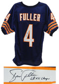 Steve Fuller Signed Navy Custom Jersey w/SB XX Champs - FULJRY300 - Steve Fuller Signed Navy Custom Jersey w/SB XX Champs product image