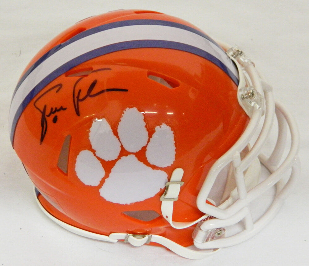 Steve Fuller Signed Clemson Tigers Riddell Speed Mini Helmet - FULMIN302 - Steve Fuller Signed Clemson Tigers Riddell Speed Mini Helmet product image