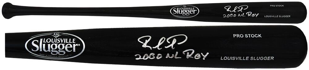 Rafael Furcal Signed Louisville Slugger Pro Stock Black Baseball Bat w/2000 ROY - FURBAT101 - Rafael Furcal Signed Louisville Slugger Pro Stock Black Baseball Bat w/2000 ROY product image