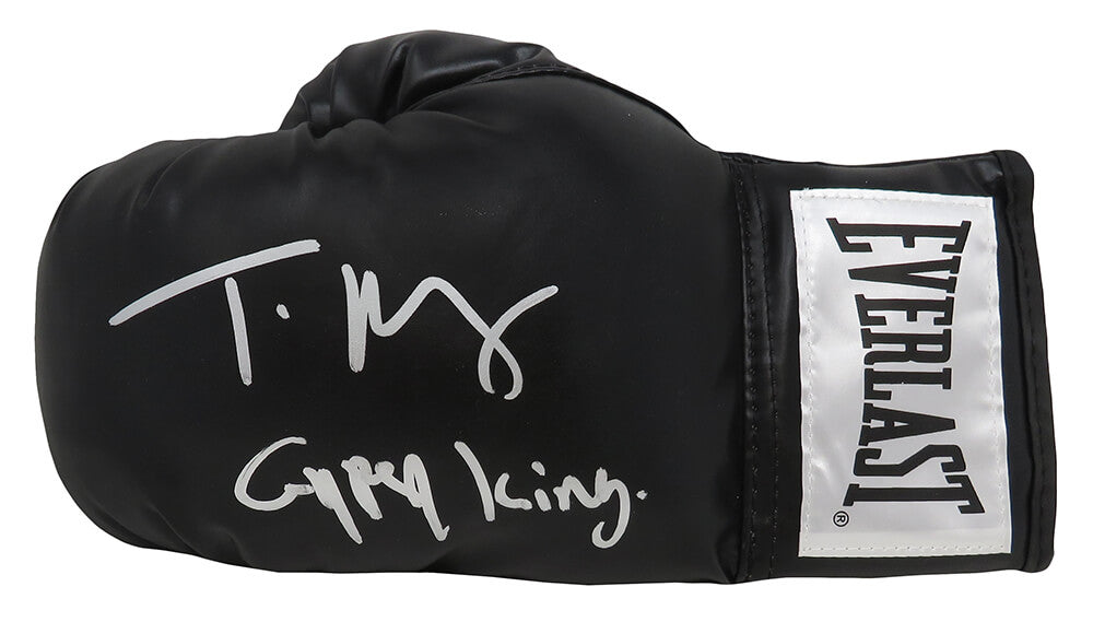 Tyson Fury Signed Everlast Black Full Size Boxing Glove w/Gypsy King - (JSA) - FURGLV501 - Tyson Fury Signed Everlast Black Full Size Boxing Glove w/Gypsy King - (JSA) product image