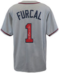 Rafael Furcal Signed Grey Custom Baseball Jersey w/2000 NL ROY - FURJRY100 - Rafael Furcal Signed Grey Custom Baseball Jersey w/2000 NL ROY product image