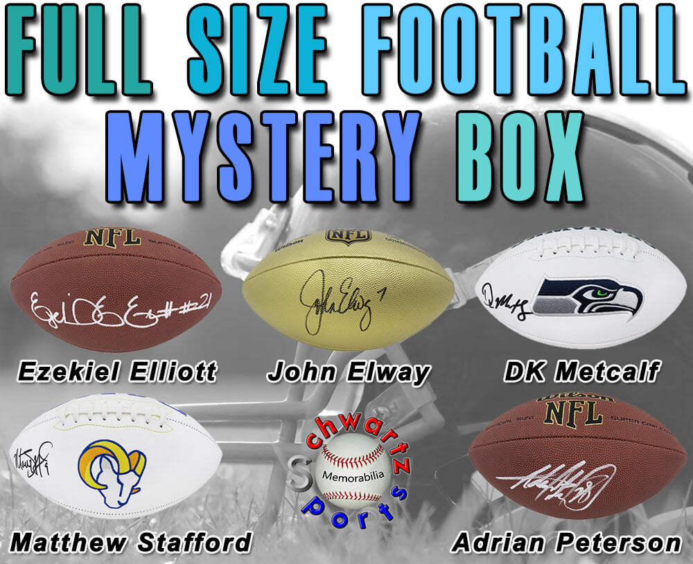 Schwartz Sports Football Superstar Signed Mystery Full Size Football - Series 35 (Limited to 75) - MYSFTB335 - Schwartz Sports Football Superstar Signed Mystery Full Size Football - Series 35 (Limited to 75) product image