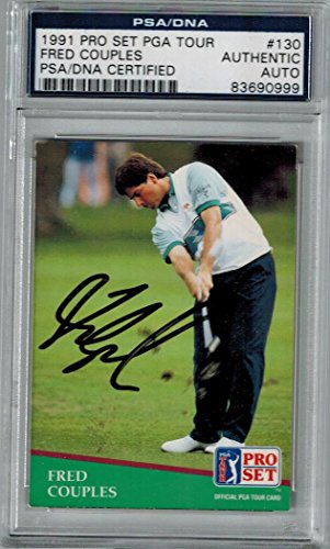 Fred Couples Signed PGA Tour 1991 Pro Set Card #130 - PSA - COUCAR500 - Fred Couples Signed PGA Tour 1991 Pro Set Card #130 - PSA product image