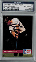 Fred Couples Signed PGA Tour 1992 Pro Set Card #1 - PSA - COUCAR501 - Fred Couples Signed PGA Tour 1992 Pro Set Card #1 - PSA product image