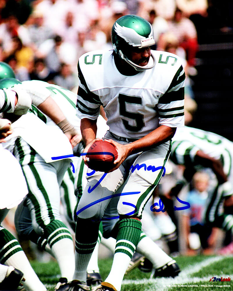 Roman Gabriel Signed Philadelphia Eagles Action 8x10 Photo - GAB08P301 - Roman Gabriel Signed Philadelphia Eagles Action 8x10 Photo product image
