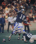 Roman Gabriel Signed Los Angeles Rams Blue Jersey Passing 8x10 Photo - GAB08P302TW - Roman Gabriel Signed Los Angeles Rams Blue Jersey Passing 8x10 Photo product image