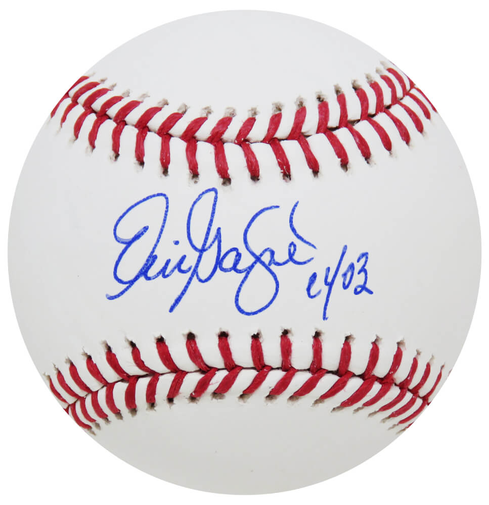 Eric Gagne Signed Rawlings Official MLB Baseball w/CY'03 - GAGBSB100 - Eric Gagne Signed Rawlings Official MLB Baseball w/CY'03 product image