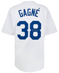 Eric Gagne Signed White Custom Baseball Jersey - GAGJRY100 - Eric Gagne Signed White Custom Baseball Jersey product image