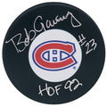 Bob Gainey Signed Montreal Canadiens Logo Hockey Puck w/HOF'92 - GAIPUC400 - Bob Gainey Signed Montreal Canadiens Logo Hockey Puck w/HOF'92 product image