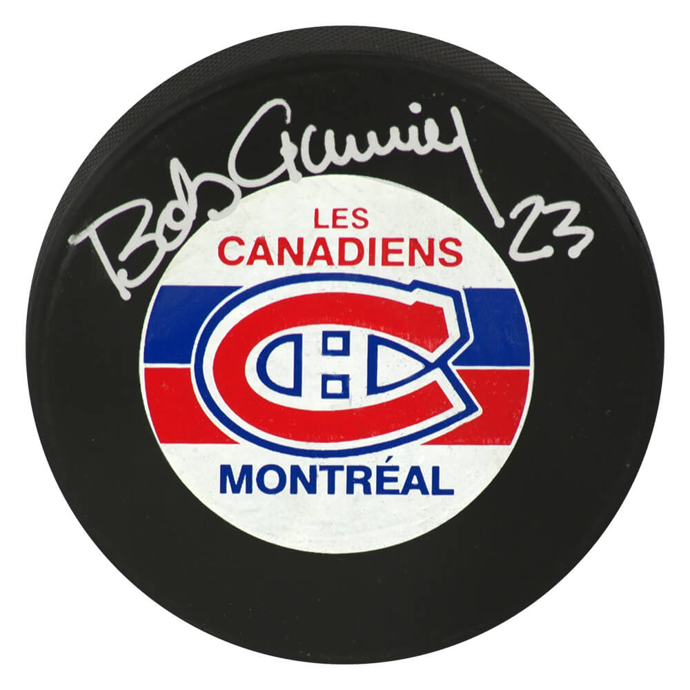 Bob Gainey Signed Montreal Canadiens Logo Hockey Puck - GAIPUC402 - Bob Gainey Signed Montreal Canadiens Logo Hockey Puck product image