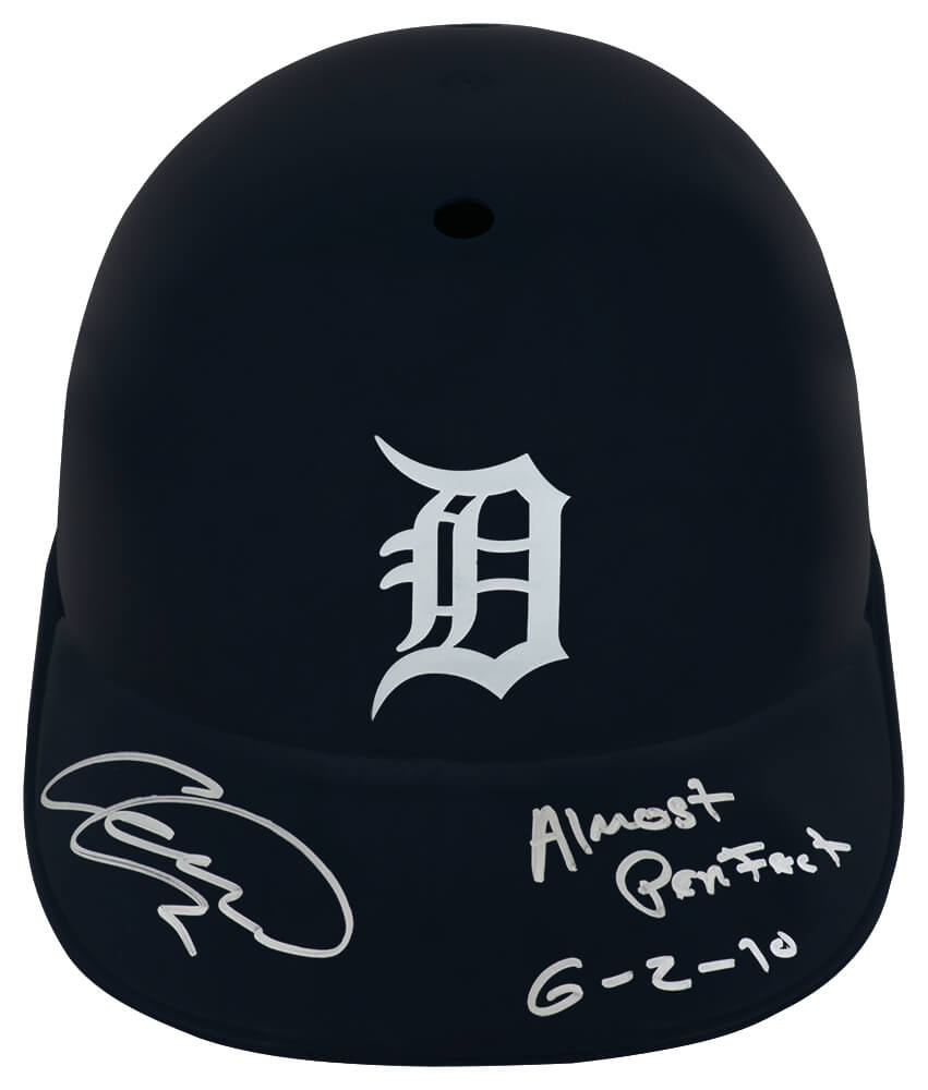 Armando Galarraga Signed Detroit Tigers Souvenir Replica Batting Helmet w/Almost Perfect 6-2-10 - GALBTH100 - Armando Galarraga Signed Detroit Tigers Souvenir Replica Batting Helmet w/Almost Perfect 6-2-10 product image